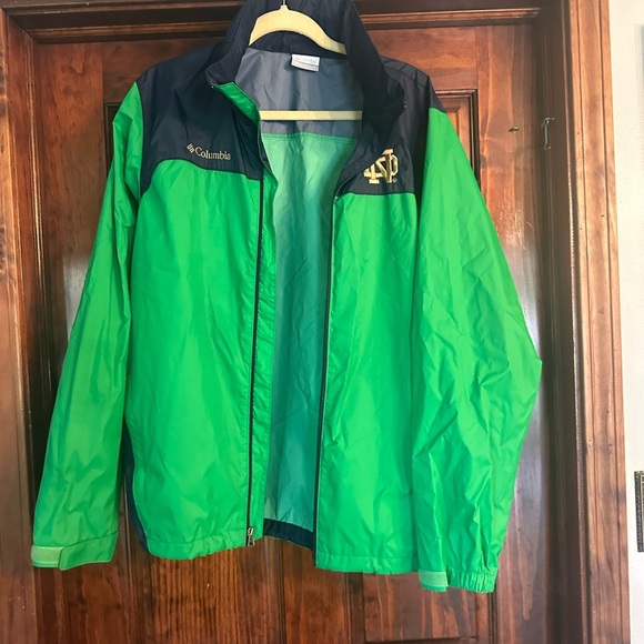 Columbia Bright Green and Navy Jacket - Picture 1 of 3